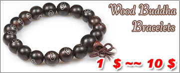 Wood Buddha Bracelets