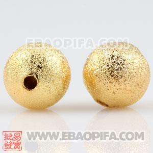 10mm Sambarla Style Gold Plated Copper Beads