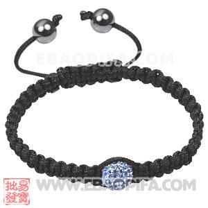 2011 latest Tresor Macrame Bracelets with blue Crystal and Hematite beads 