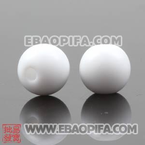 Mix 100Pcs each bag 8mm white ABS Sambarla Style Beads