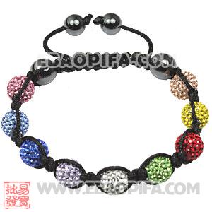 Fashion Tresor Bracelets with Dazzling Colorful Czech Crystal and Hematite beads 