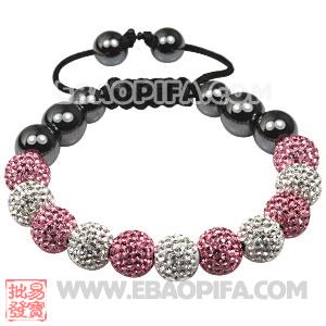 2011 Latest handmade TresorBeads Bracelets with Pave Czech Crystal Bead and Hematite