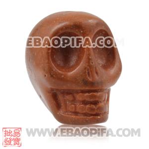 17×18mm Sambarla Style Burlywood Turquoise Skull Head Ball Beads 