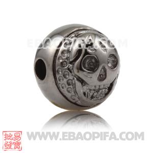 批发银珠 925纯银珠 香巴拉风格