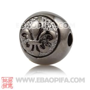 批发银珠 925纯银珠 香巴拉风格