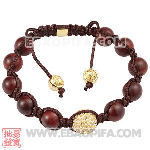 批发香巴拉风格 925纯银珠手链 编织手链