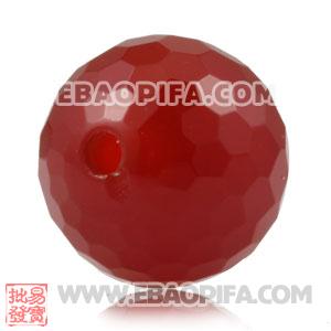 10mm Sambarla Style Faceted Red Agate Beads Beads