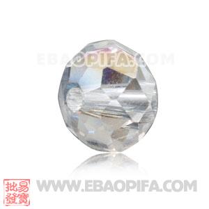 8mm Sambarla Style Clear Faceted Crystal Glass Beads 