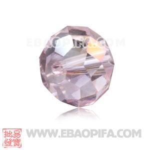 8mm Sambarla Style Pink Faceted Crystal Glass Beads 