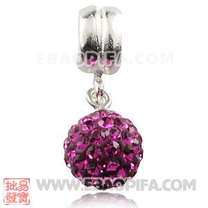 奥钻舞球圆珠 欧美大牌 925纯银DIY项链吊坠 工厂供应925纯银Charm吊坠 批发charm吊坠
