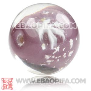10mm European Style Brown Snowflake Lampwork Glass Beads Wholesale
