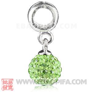 奥钻舞球圆珠 欧美大牌 925纯银DIY项链吊坠 工厂供应925纯银Charm吊坠 批发charm吊坠