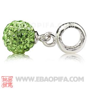 奥钻舞球圆珠 欧美大牌 925纯银DIY项链吊坠 工厂供应925纯银Charm吊坠 批发charm吊坠