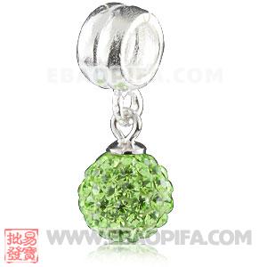 奥钻舞球圆珠 欧美大牌 925纯银DIY项链吊坠 工厂供应925纯银Charm吊坠 批发charm吊坠