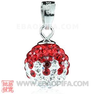 水钻球吊坠 925纯银吊坠头
