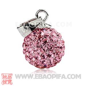 厂家捷克进口水钻球925纯银吊坠头