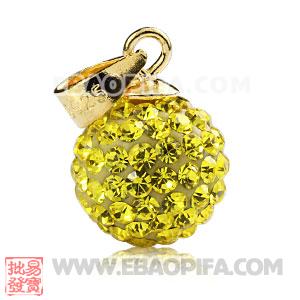 厂家捷克进口水钻球925纯银吊坠头