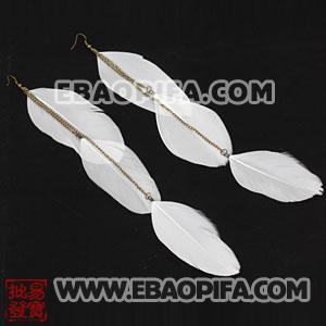 羽毛耳环 欧美耳坠