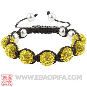 批发香巴拉风格 925纯银珠手链 编织手链