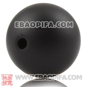 Wholesale 12mm Sambarla Style Black Agate Beads 