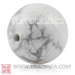 Wholesale 12mm Sambarla Style White Turquoise Beads 