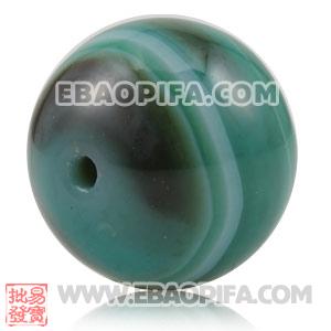 Wholesale 12mm Sambarla Style Green Striped Agate Beads 