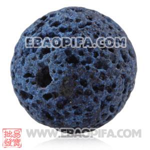 Wholesale 12mm Sambarla Style Ocean Blue Lava Stone Beads 