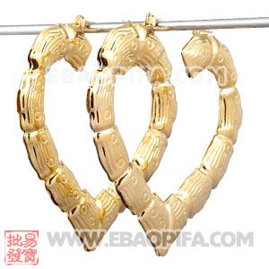 欧美外贸耳环 竹节耳环