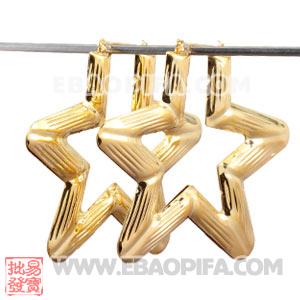 批发欧美外贸尾单竹节耳环