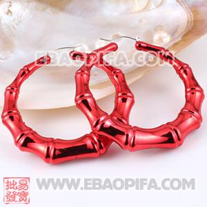 批发欧美外贸尾单竹节耳环