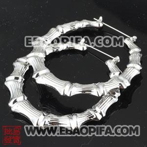 批发欧美外贸尾单竹节耳环