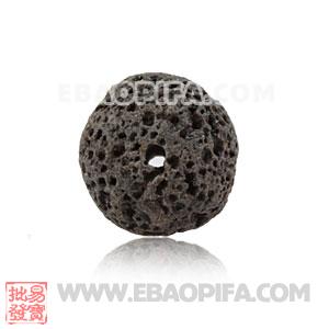 Wholesale 12mm Sambarla Style Grey Lava Stone Beads 