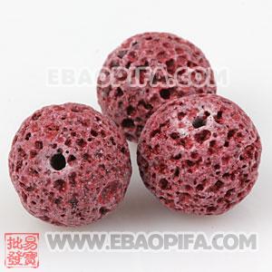 Wholesale 12mm Sambarla Style Red Lava Stone Beads 