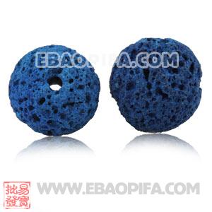 Wholesale 10mm Sambarla Style Blue Lava Stone Beads 