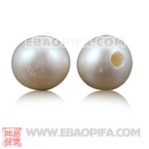 Wholesale 6mm White Natural Freshwater Pearl Beads For DIY Jewelry