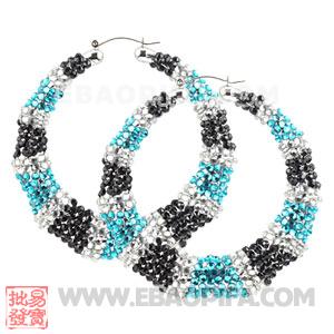 批发欧美外贸尾单耳环 大牌明星竹节耳环