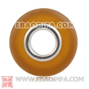批发进口奥地利施华洛世奇水钻点钻珠 925纯银直通管金刚石珠子 磨砂珠子