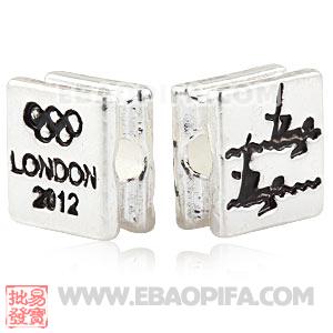 Wholesale London 2012 Olympics Synchronised Swimming Square Alloy Beads 