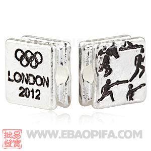 Wholesale London 2012 Olympics Modern Pentathlon Square Alloy Beads 