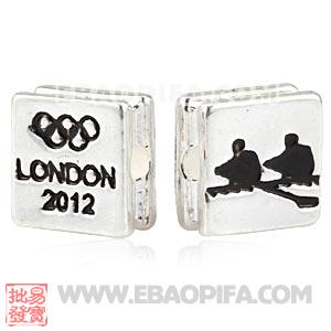 Wholesale London 2012 Olympics Rowing Square Alloy Beads 