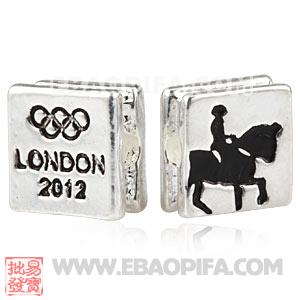 Wholesale London 2012 Olympics Equestrian Dressage Square Alloy Beads 