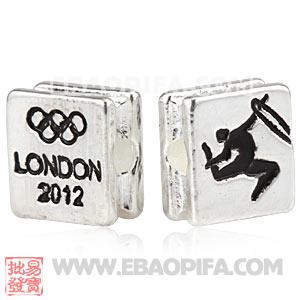 Wholesale London 2012 Olympics Gymnastics Rhythmic Square Alloy Beads 