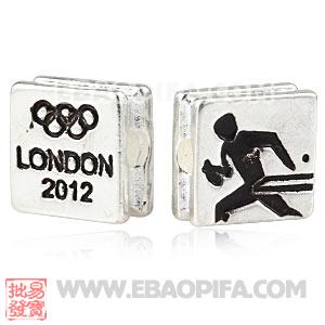 Wholesale London 2012 Olympics Table Tennis Square Alloy Beads 