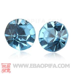 Wholesale Cyan Crystal Earphone Jack Accessory For Smart Phone 