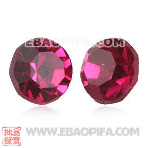 Wholesale Fushia Crystal Earphone Jack Accessory For Smart Phone 