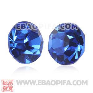 Wholesale Ocean Blue Crystal Earphone Jack Accessory For Smart Phone 