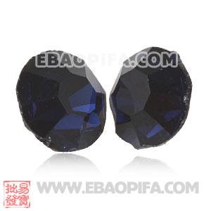 Wholesale Ink Blue Crystal Earphone Jack Accessory For Smart Phone 