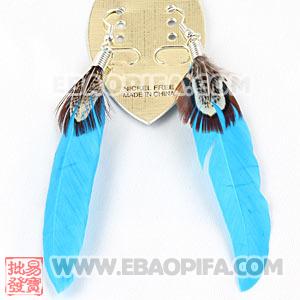 羽毛耳环 欧美耳坠