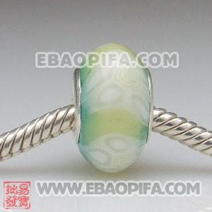 批发软陶彩色大孔珠 925纯银扣 欧洲珠