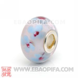 欧洲珠 925纯银管琉璃珠